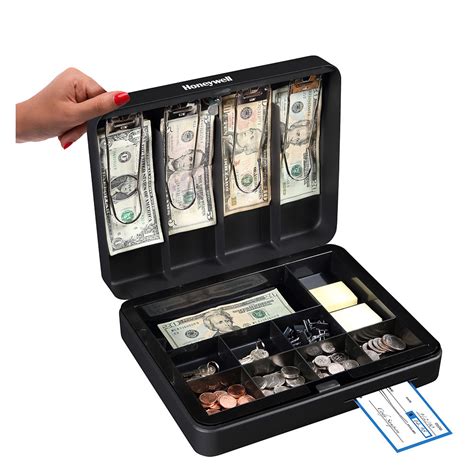 honeywell deluxe steel cash box